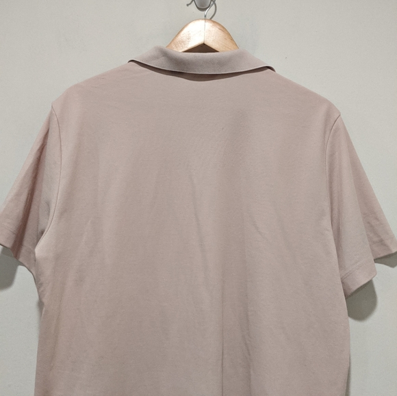 Theory Willem Petal Pink Polo Short Sleeve Shirt - Picture 8 of 14
